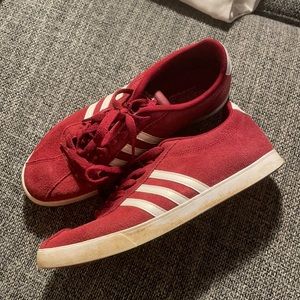 Dark Red Adidas Sneakers